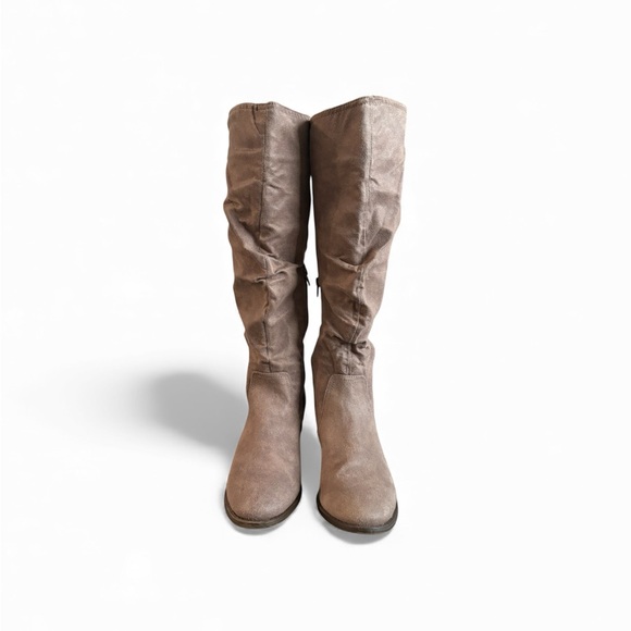 Rampage Women's Lace-Up Taupe Boots - Picture 2 of 4